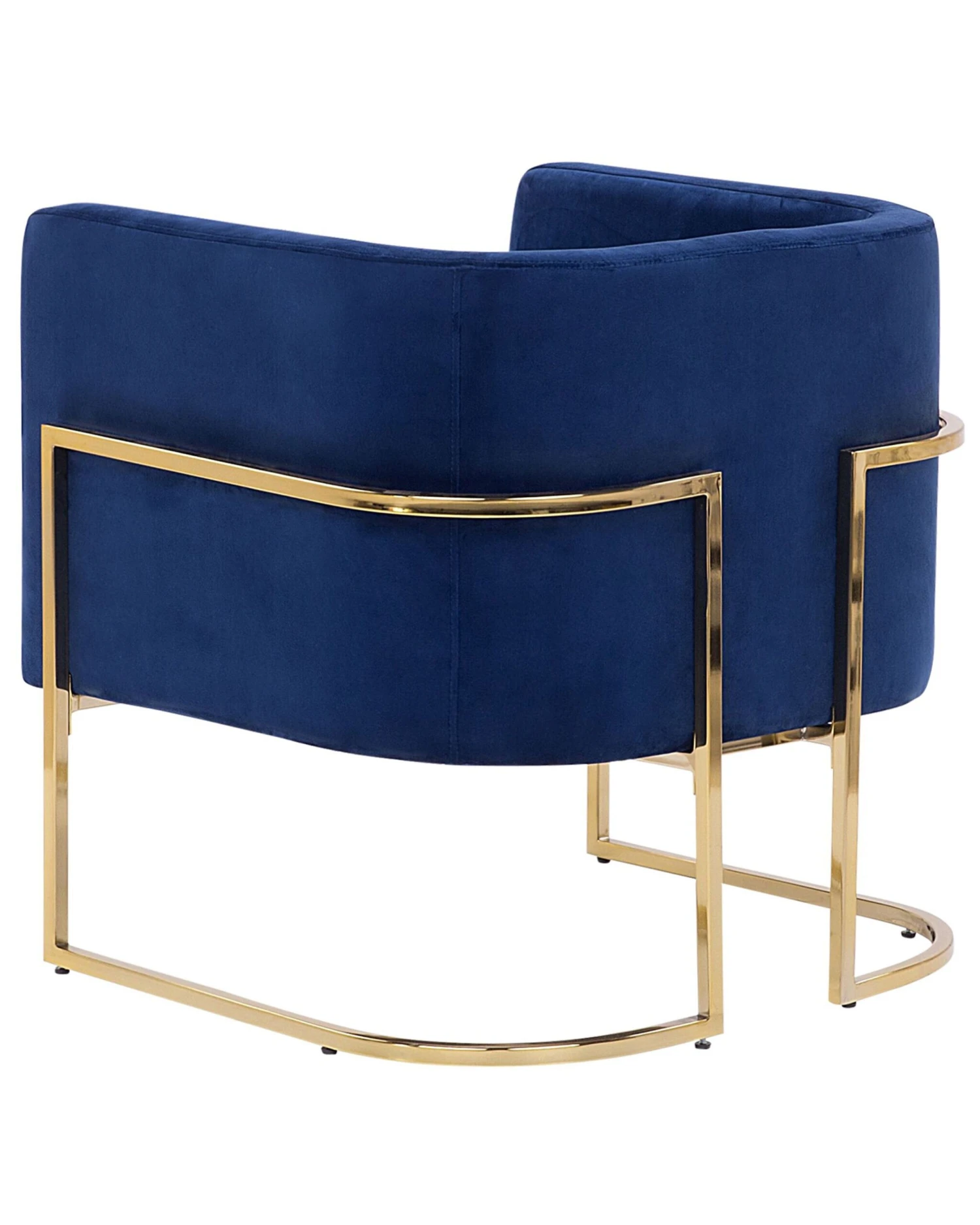 Velvet Armchair Dark Blue SIRKKA - Image 3