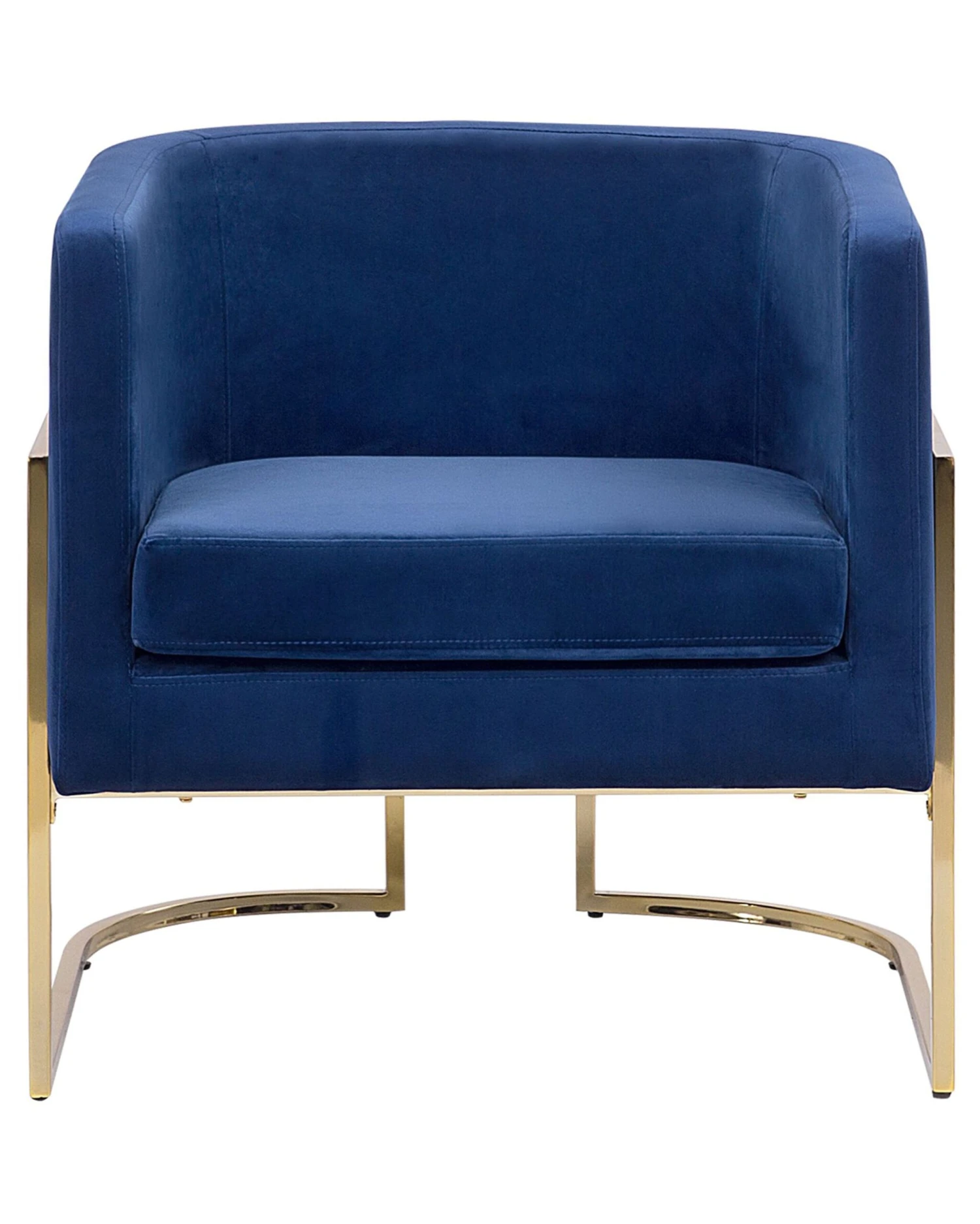 Velvet Armchair Dark Blue SIRKKA - Image 4