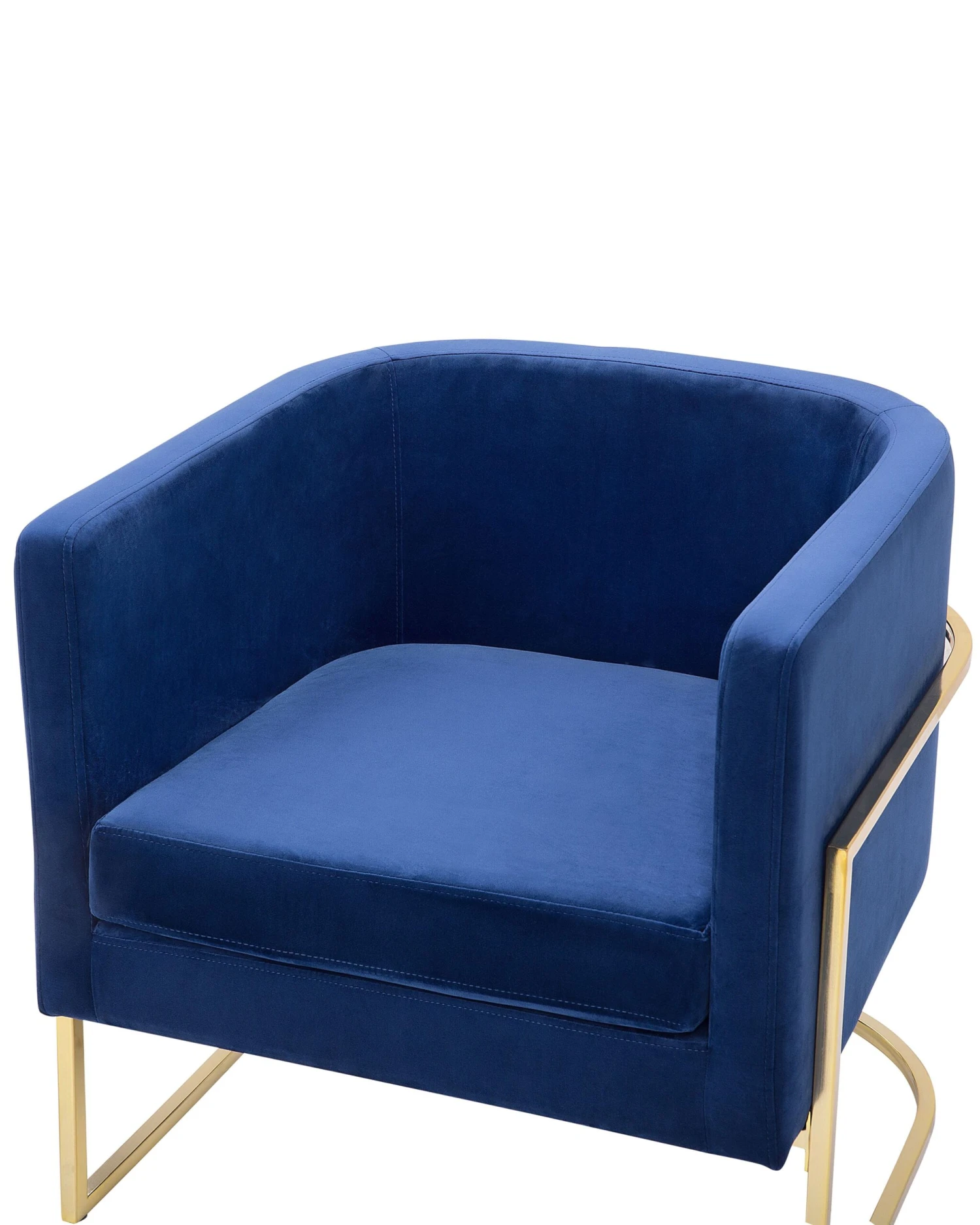 Velvet Armchair Dark Blue SIRKKA - Image 6