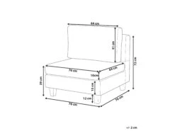 Fabric 1-Seat Section Black FEVIK -Home Furniture undef src sa picid 763560 type whitesh image