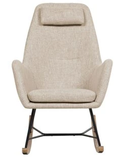 Fabric Rocking Chair Light Beige ARRIE 17 Fabric Rocking Chair Light Beige ARRIE -Home Furniture undef src sa picid 764809 type whitesh image
