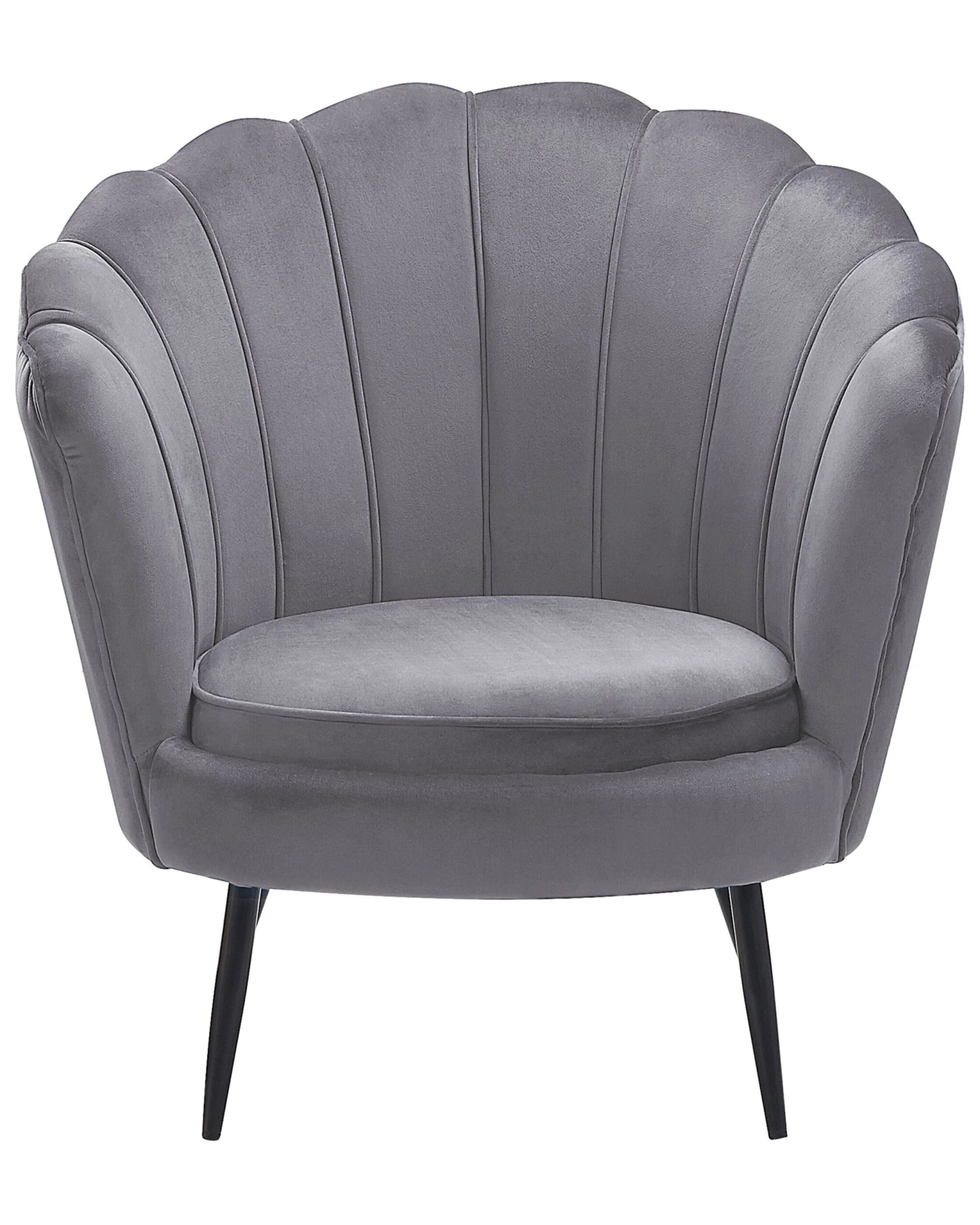 Velvet Armchair Grey LOVIKKA 12 Velvet Armchair Grey LOVIKKA - Image 10