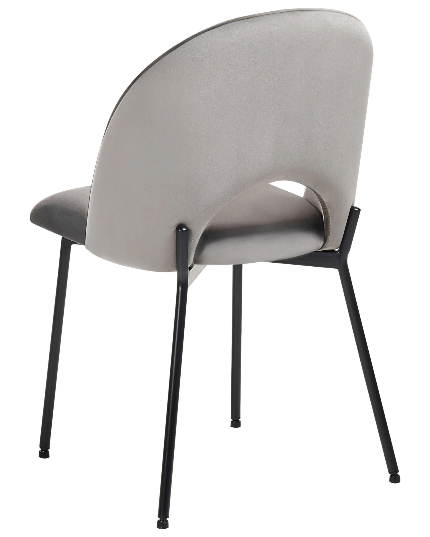 Set Of 2 Velvet Dining Chairs Grey COVELO 9 Set Of 2 Velvet Dining Chairs Grey COVELO - Image 7