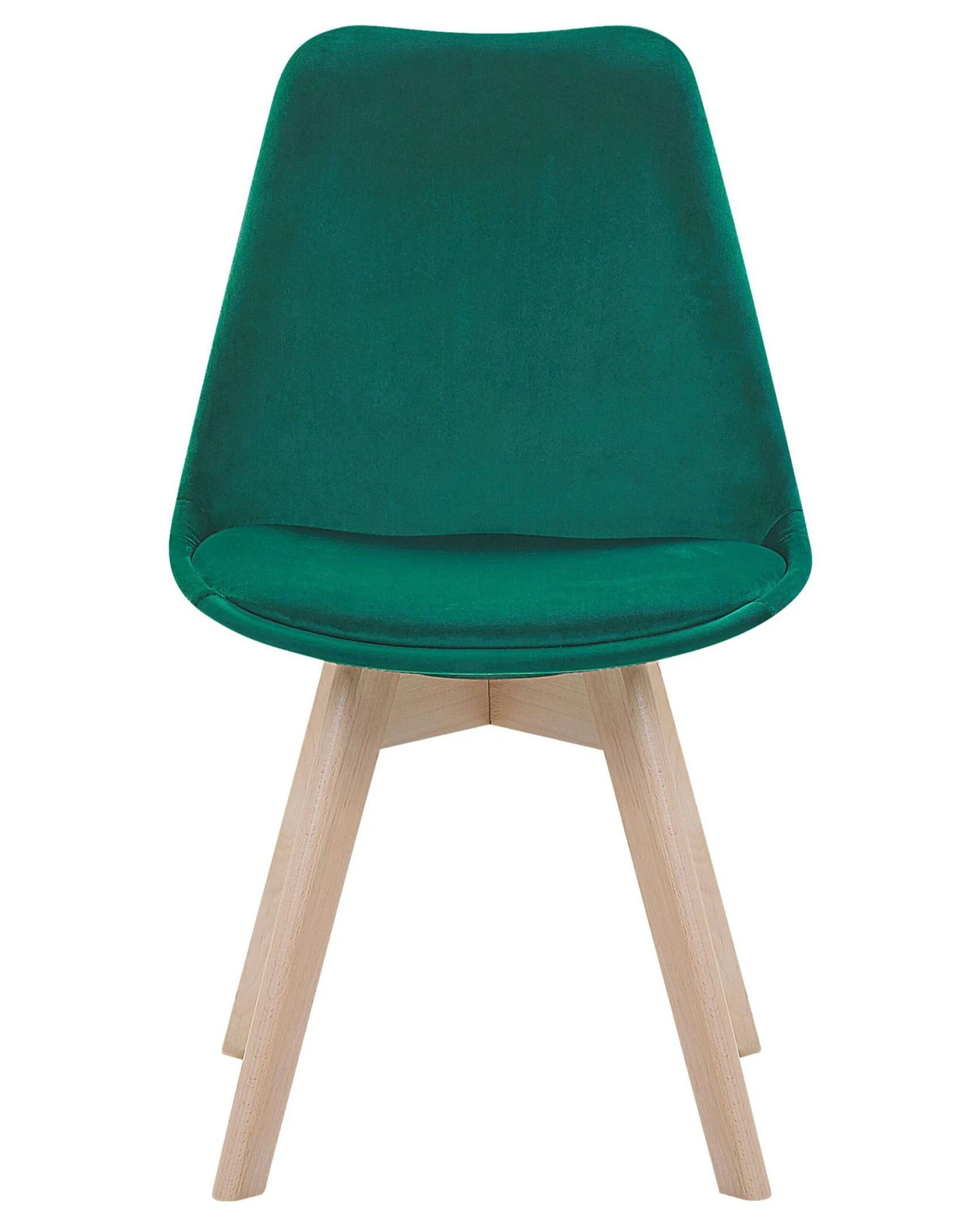 Set Of 2 Velvet Dining Chairs Green DAKOTA II - Image 4