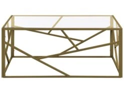 Glass Top Coffee Table Gold ORLAND -Home Furniture undef src sa picid 767892 type whitesh image