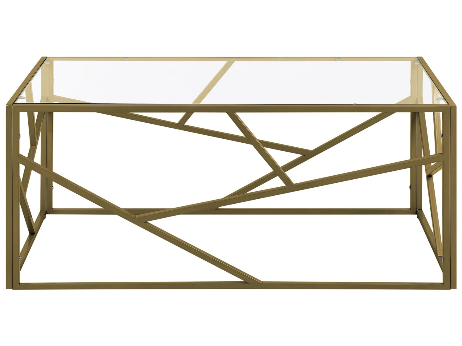 Glass Top Coffee Table Gold ORLAND - Image 4