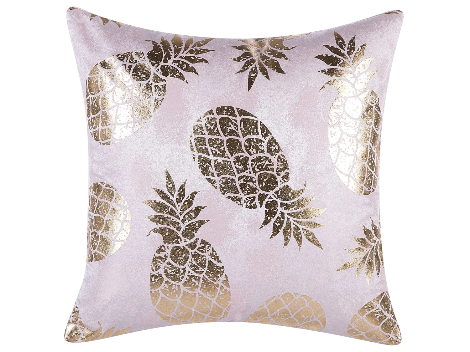 Set Of 2 Cushions Pineapple Print 45 X 45 Cm Pink ASTILBE - Image 4