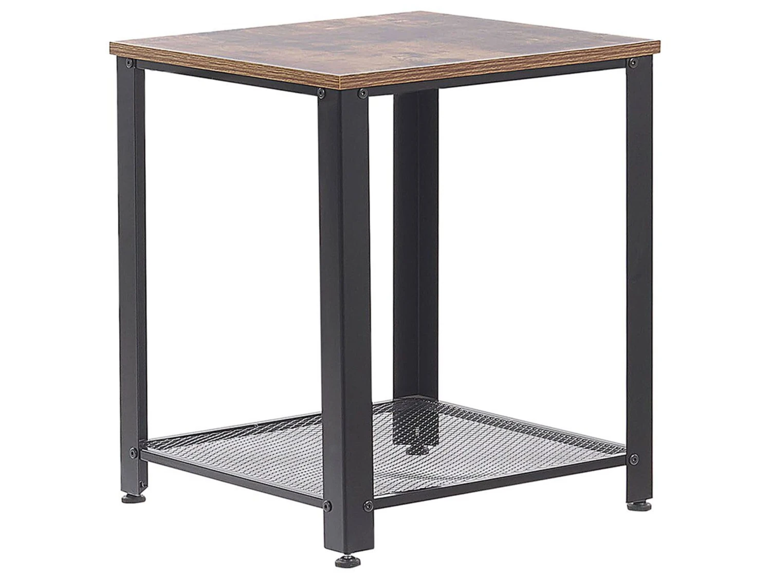 Side Table Dark Wood And Black ASTON 3 Side Table Dark Wood And Black ASTON