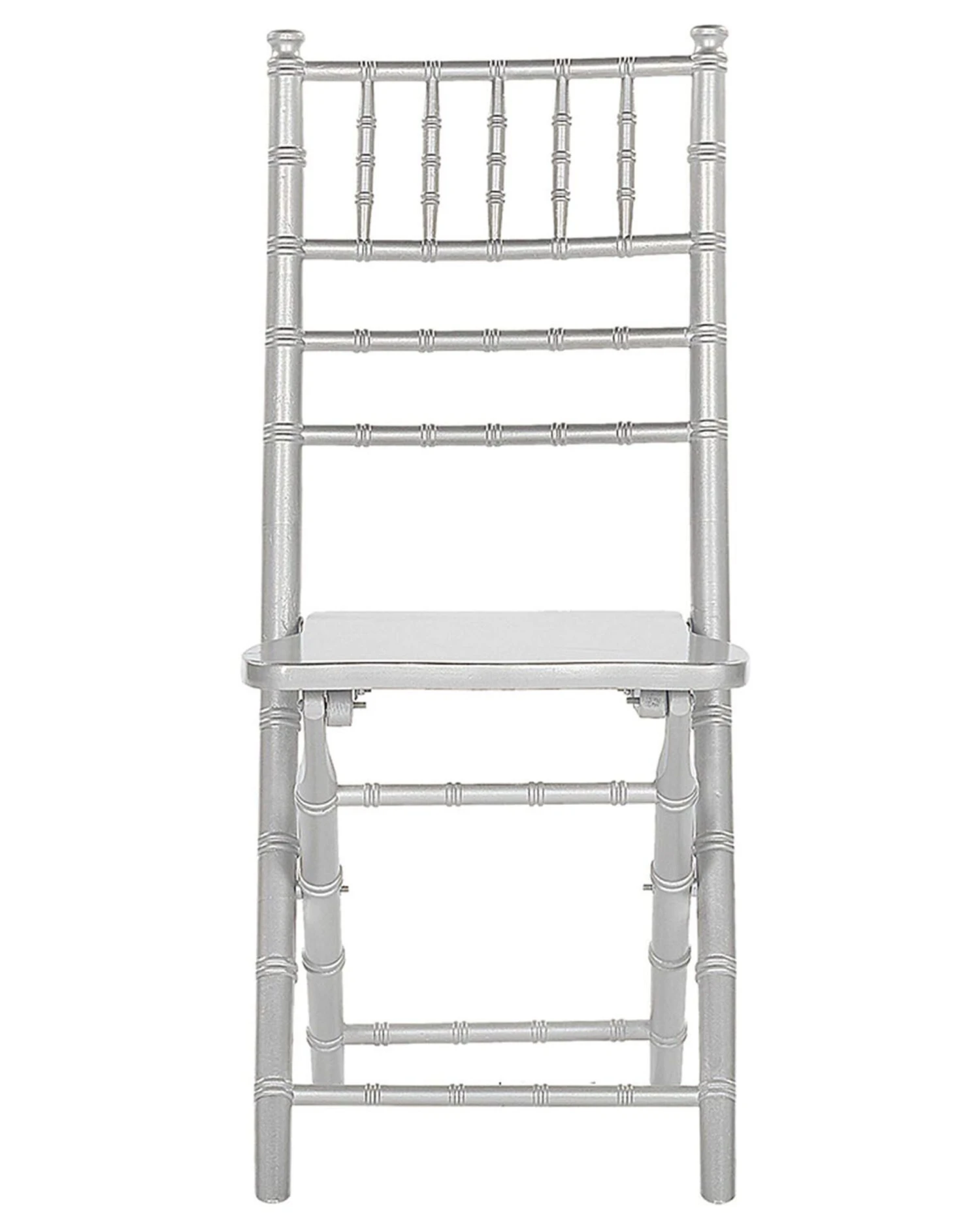 Set Of 4 Wooden Chairs Silver MACHIAS - Image 5