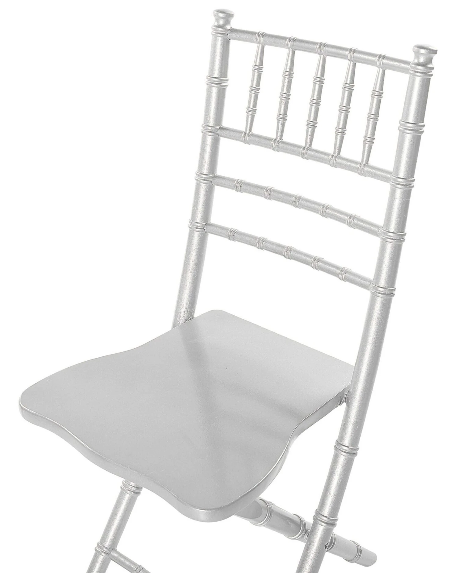 Set Of 4 Wooden Chairs Silver MACHIAS - Image 6