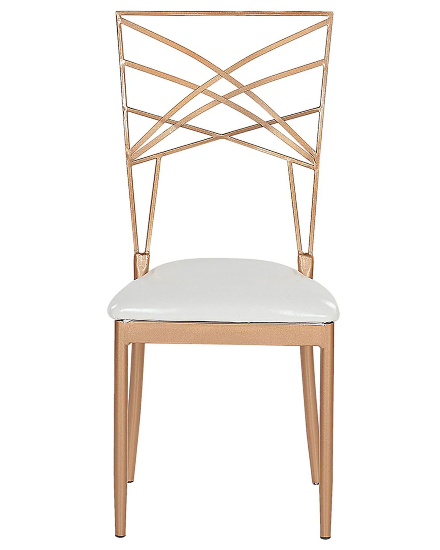 Set Of 2 Dining Chairs Gold GIRARD - Image 4