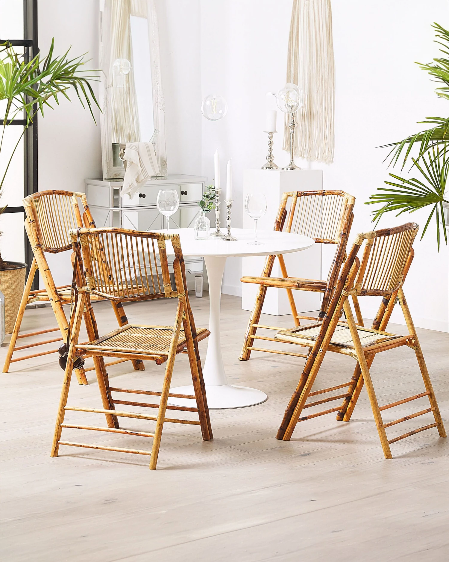Set Of 4 Bamboo Chairs TRENTOR - Image 2