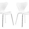 Set Of 2 Dining Chairs White BOONVILLE
