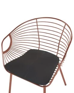 Set Of 2 Metal Accent Chairs Copper HOBACK 14 Set Of 2 Metal Accent Chairs Copper HOBACK -Home Furniture undef src sa picid 775485 type whitesh image