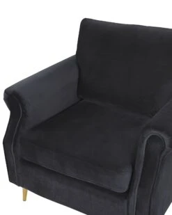 Velvet Armchair Black VIETAS -Home Furniture undef src sa picid 775607 type whitesh image