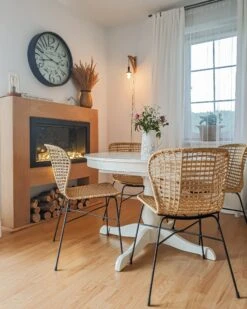 Set Of 2 Rattan Dining Chairs Natural ELFROS -Home Furniture undef src sa picid 777375 type whitesh image