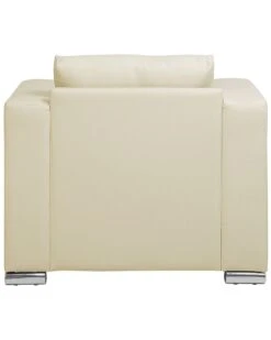 Leather Armchair Cream HELSINKI -Home Furniture undef src sa picid 77786 type whitesh image