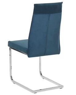 Set Of 2 Velvet Dining Chairs Blue ROCKFORD -Home Furniture undef src sa picid 780981 type whitesh image