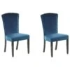 Set Of 2 Velvet Dining Chairs Blue PISECO 1 Set Of 2 Velvet Dining Chairs Blue PISECO -Home Furniture undef src sa picid 781798 type whitesh image