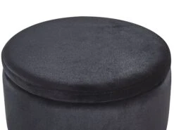 Set Of 2 Velvet Storage Pouffes Black DORIS -Home Furniture undef src sa picid 782027 type whitesh image