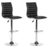 Set Of 2 Faux Leather Bar Stools Black LUCERNE -Home Furniture undef src sa picid 782041 type whitesh image