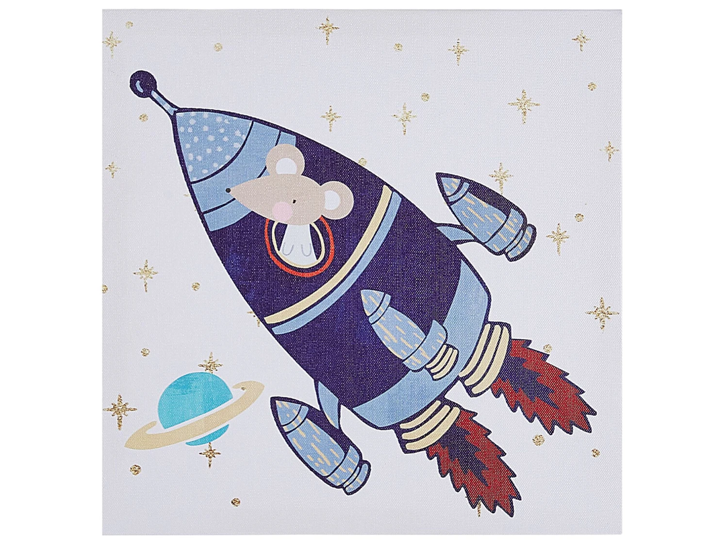 Set Of 3 Aircrafts Canvas Art Prints 30 X 30 Cm Multicolour DOBO - Image 3