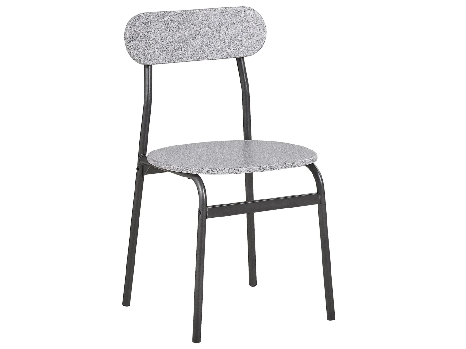 4 Seater Dining Set Grey With Black VELDEN - Image 9