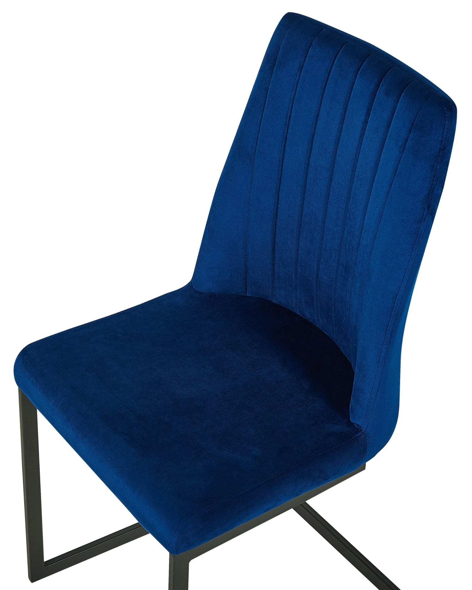 Set Of 2 Velvet Dining Chairs Blue LAVONIA - Image 6