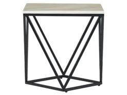 Side Table Marble Effect Beige And Black MALIBU -Home Furniture undef src sa picid 791598 type whitesh image