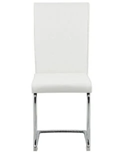 Set Of 2 Faux Leather Dining Chairs Off-White ROVARD -Home Furniture undef src sa picid 792280 type whitesh image