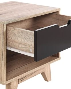 1 Drawer Bedside Table Light Wood With Black SPENCER 16 1 Drawer Bedside Table Light Wood With Black SPENCER -Home Furniture undef src sa picid 797285 type whitesh image