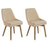 Set Of 2 Fabric Dining Chairs Beige MELFORT 1 Set Of 2 Fabric Dining Chairs Beige MELFORT -Home Furniture undef src sa picid 800009 type whitesh image
