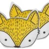 Set Of 2 Cotton Kids Cushions Fox 50 X 40 Cm Yellow VADODARA -Home Furniture undef src sa picid 801062 type whitesh image