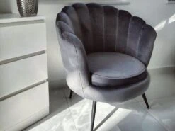 Velvet Armchair Grey LOVIKKA 14 Velvet Armchair Grey LOVIKKA -Home Furniture undef src sa picid 803324 type whitesh image