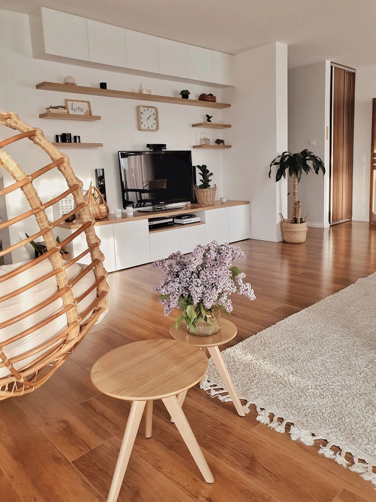 Set Of 3 Coffee Tables Light Wood VEGAS - Image 4