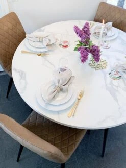 Set Of 2 Dining Chairs Faux Leather Light Brown MONTANA -Home Furniture undef src sa picid 805441 type whitesh image