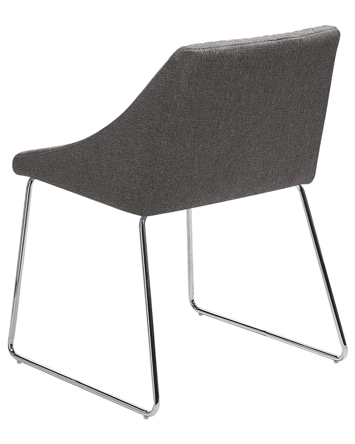 Set Of 2 Fabric Dining Chairs Dark Grey ARCATA - Image 6
