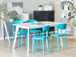 Set Of 4 Dining Chairs Blue VIESTE 14 Set Of 4 Dining Chairs Blue VIESTE -Home Furniture undef src sa picid 809196 type whitesh image