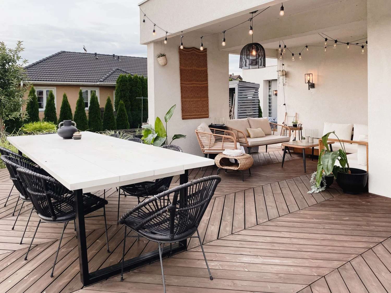 Rattan Accent Chair Black SARITA - Image 3