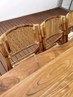 Set Of 4 Bamboo Chairs TRENTOR -Home Furniture undef src sa picid 812268 type whitesh image