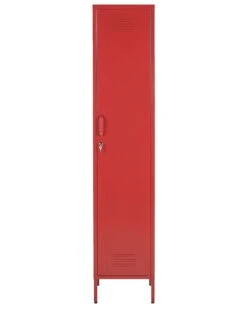 Metal Storage Cabinet Red FROME -Home Furniture undef src sa picid 813012 type whitesh image