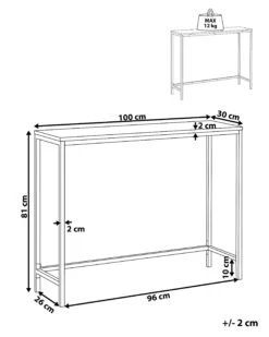 Console Table Dark Wood With Black TULIA -Home Furniture undef src sa picid 814919 type whitesh image