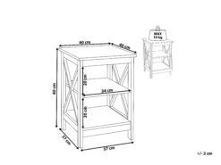 Side Table White FOSTER -Home Furniture undef src sa picid 815112 type whitesh image