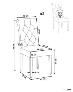 Set Of 2 Velvet Dining Chairs With Ring Taupe VELVA II -Home Furniture undef src sa picid 816648 type whitesh image