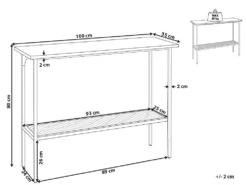 Console Table Light Wood With Black DORENA -Home Furniture undef src sa picid 821127 type whitesh image