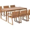 6 Seater Acacia Wood Garden Dining Set SASSARI 1 6 Seater Acacia Wood Garden Dining Set SASSARI -Home Furniture undef src sa picid 821390 type whitesh image