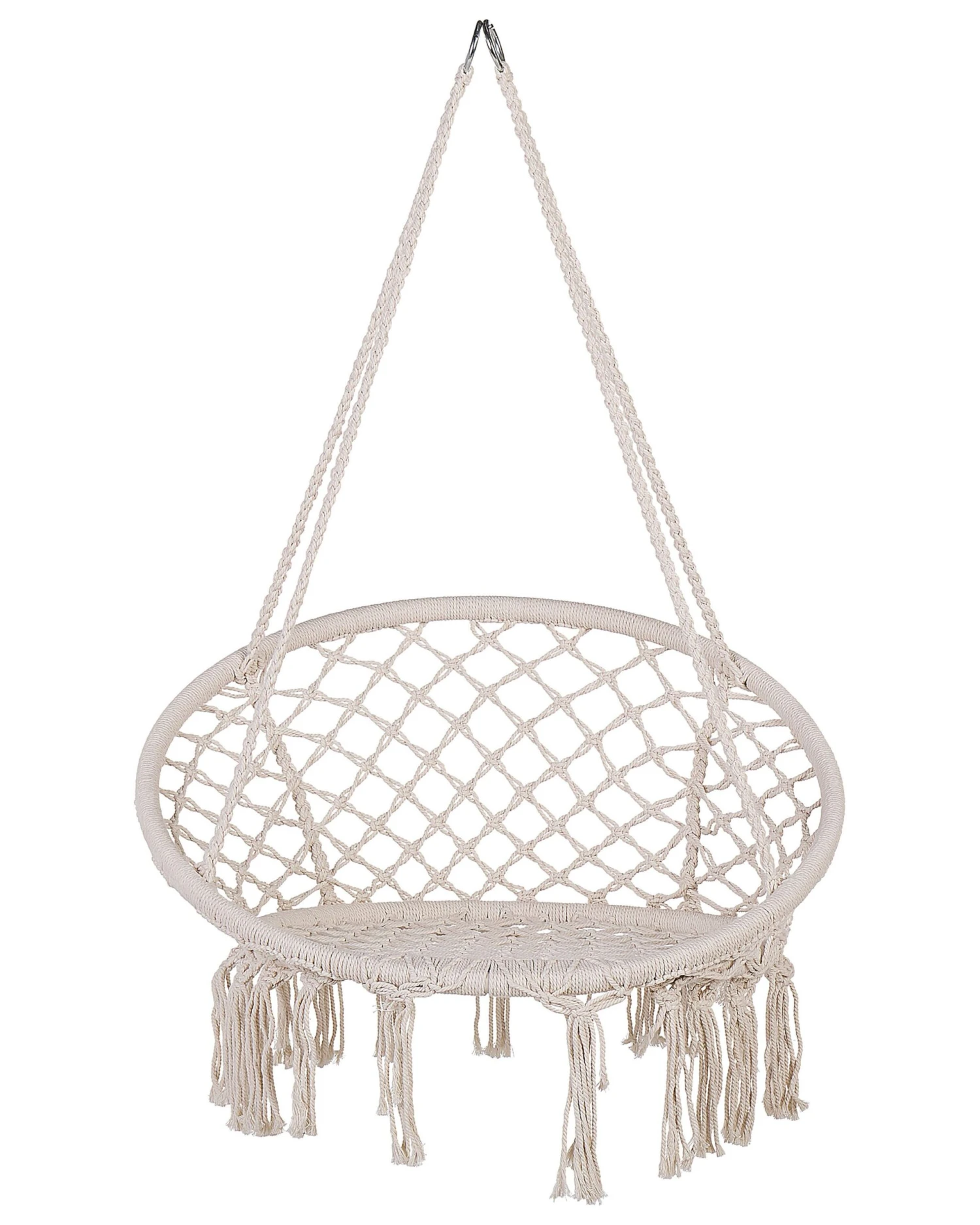 Macrame Hanging Chair White GABELLA