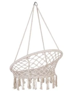 Macrame Hanging Chair White GABELLA -Home Furniture undef src sa picid 821562 type whitesh image
