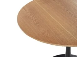 Round Dining Table ⌀ 90 Cm Light Wood With Black BOCA 10 Round Dining Table ⌀ 90 Cm Light Wood With Black BOCA -Home Furniture undef src sa picid 821587 type whitesh image