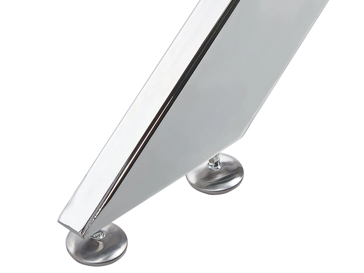 Glass Top Dining Table 120 X 70 Cm Silver MARAMO 7 Glass Top Dining Table 120 X 70 Cm Silver MARAMO - Image 5